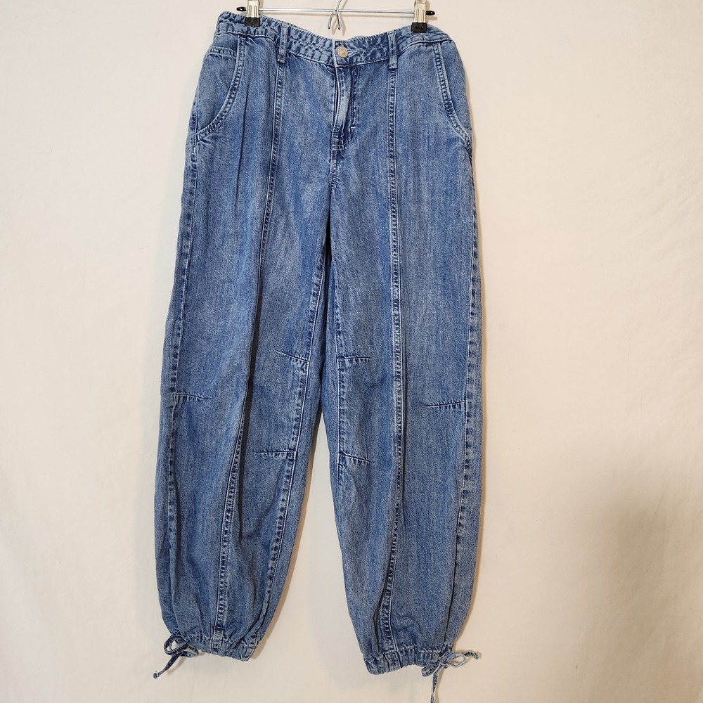 Vintage 90s Style M Jeans by Maurices Jogger Womens High Rise Elastic Grunge Y2K
